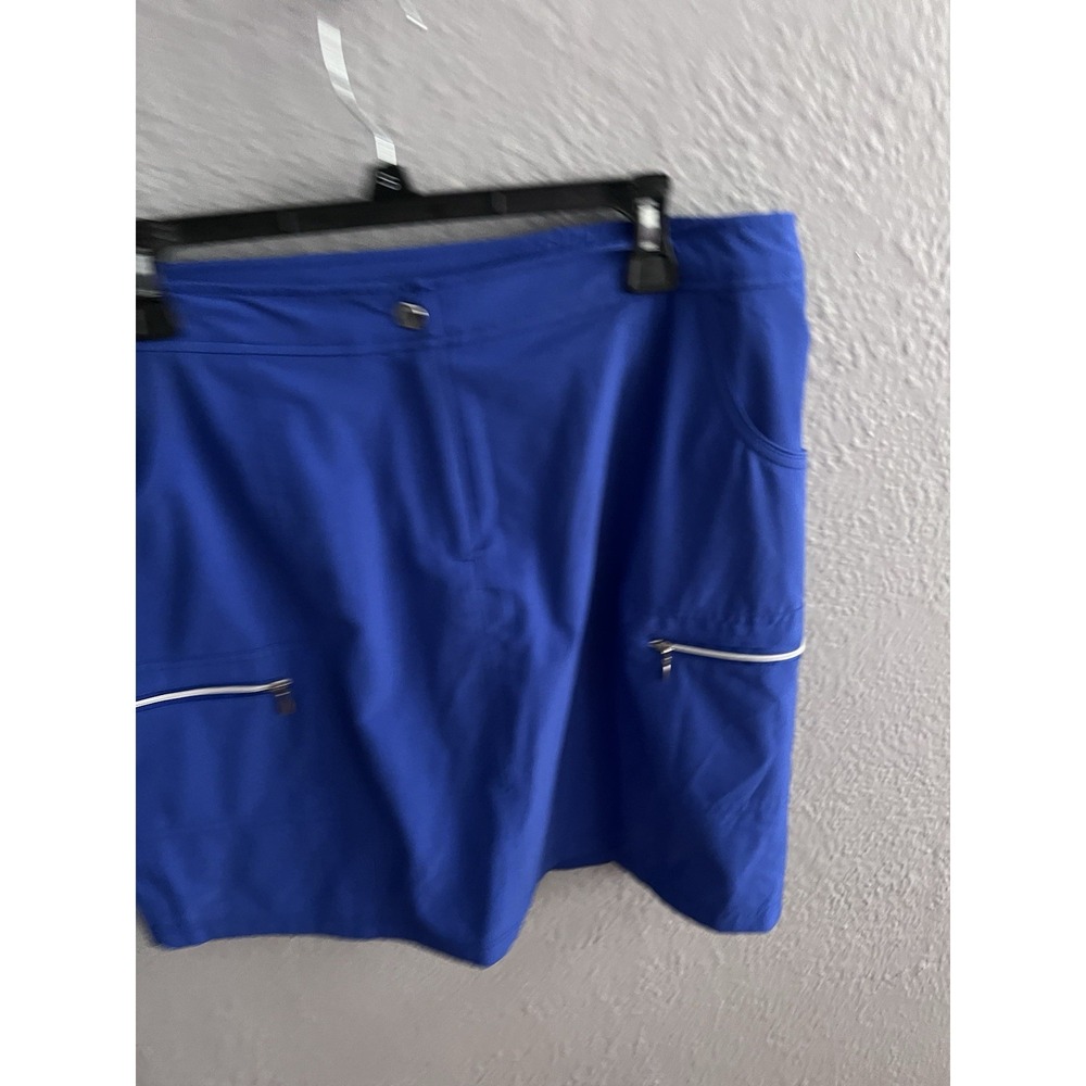 Zenergy By Chics Skorts Blue Womens Size 2 Pockets - Picture 5 of 6